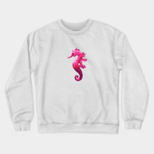 Cute Pink Sea Horse Crewneck Sweatshirt